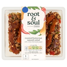 Root & Soul Roasted butternut squash salad with a zesty Chermoula yogurt 240g