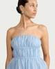 image 2 of F&F Shirred Bandeau Co-ord Top in Blue