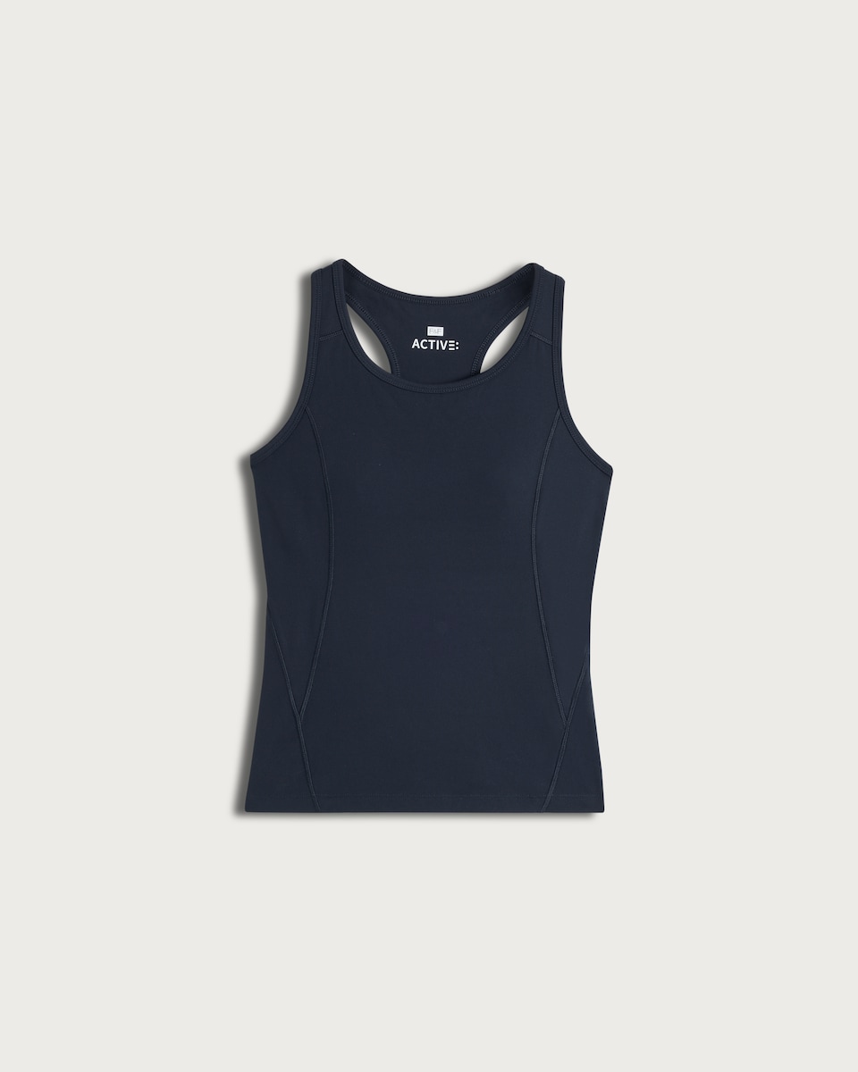 image 1 of F&F Active ULTRAMOVE Racerback Vest in Navy