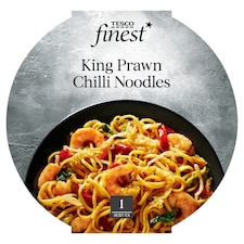 Tesco Finest King Prawn Chilli Noodles 400G