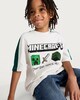 image 1 of Minecraft Pure Cotton Crafting Since Alpha Slogan T-Shirt in White