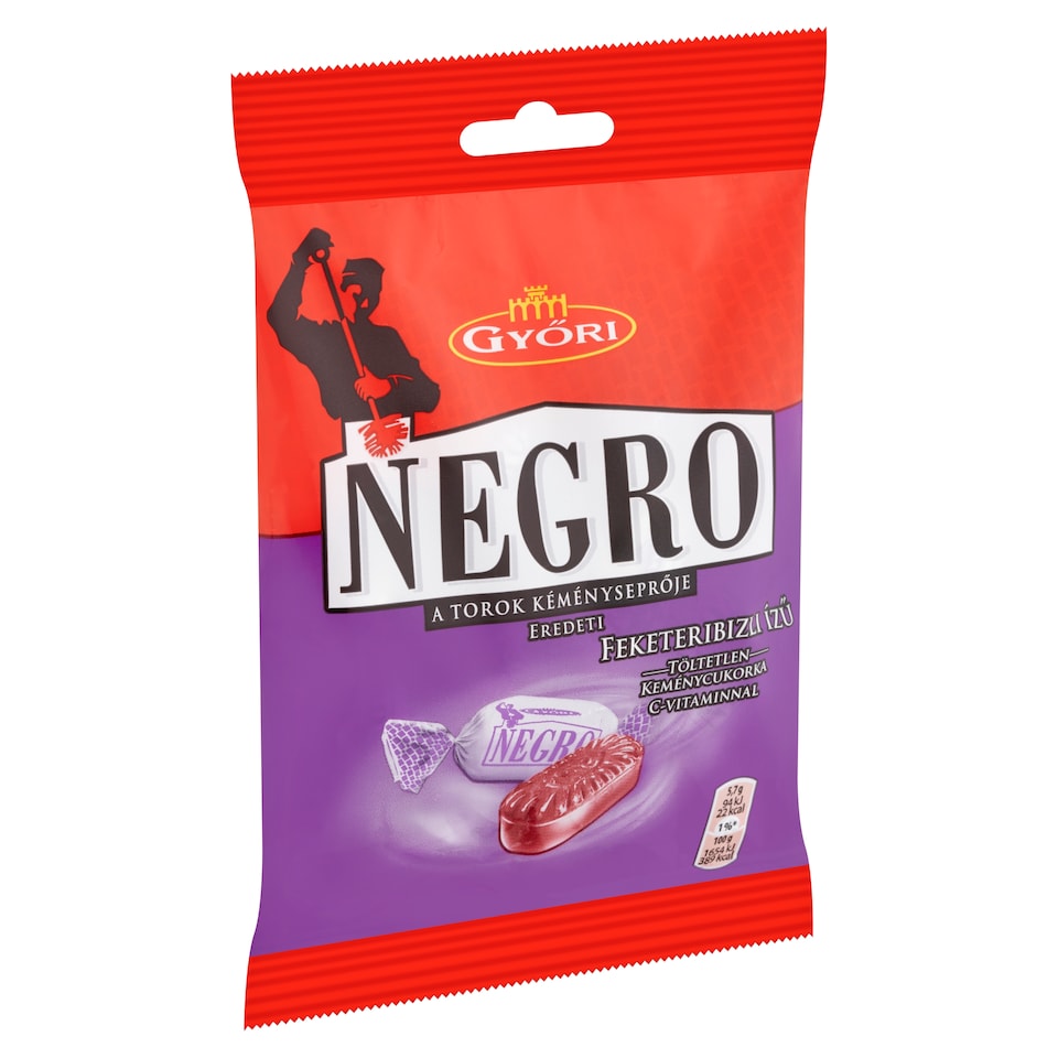 image 1 of Győri Negro Blackcurrant Flavoured Drops 79 g