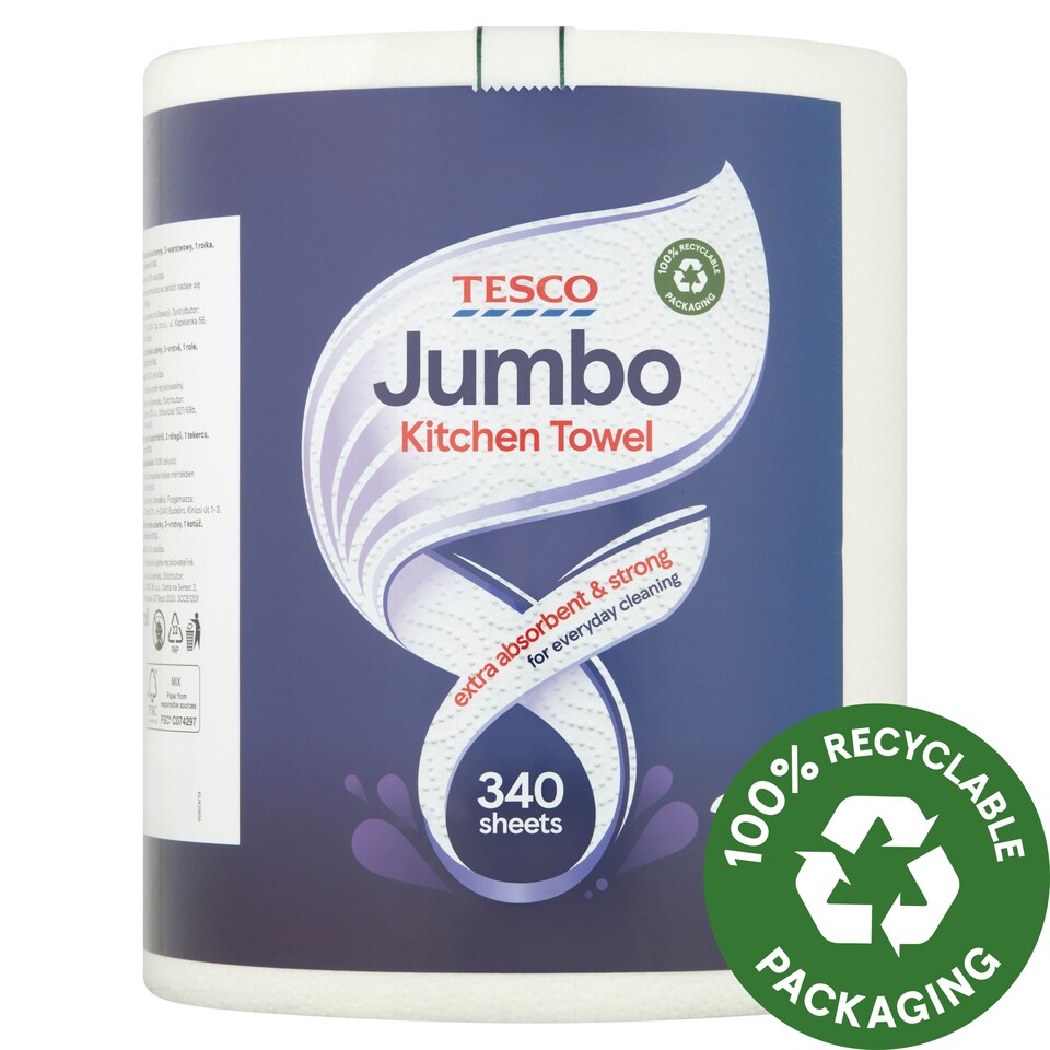Tesco Jumbo konyhai papírtörlő 3 rétegű 1 tekercs