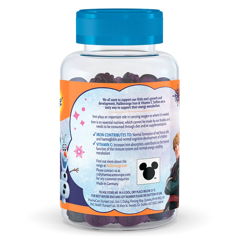 image 1 of Haliborange Disney Frozen Iron & Vit C Blackcurrant 60s