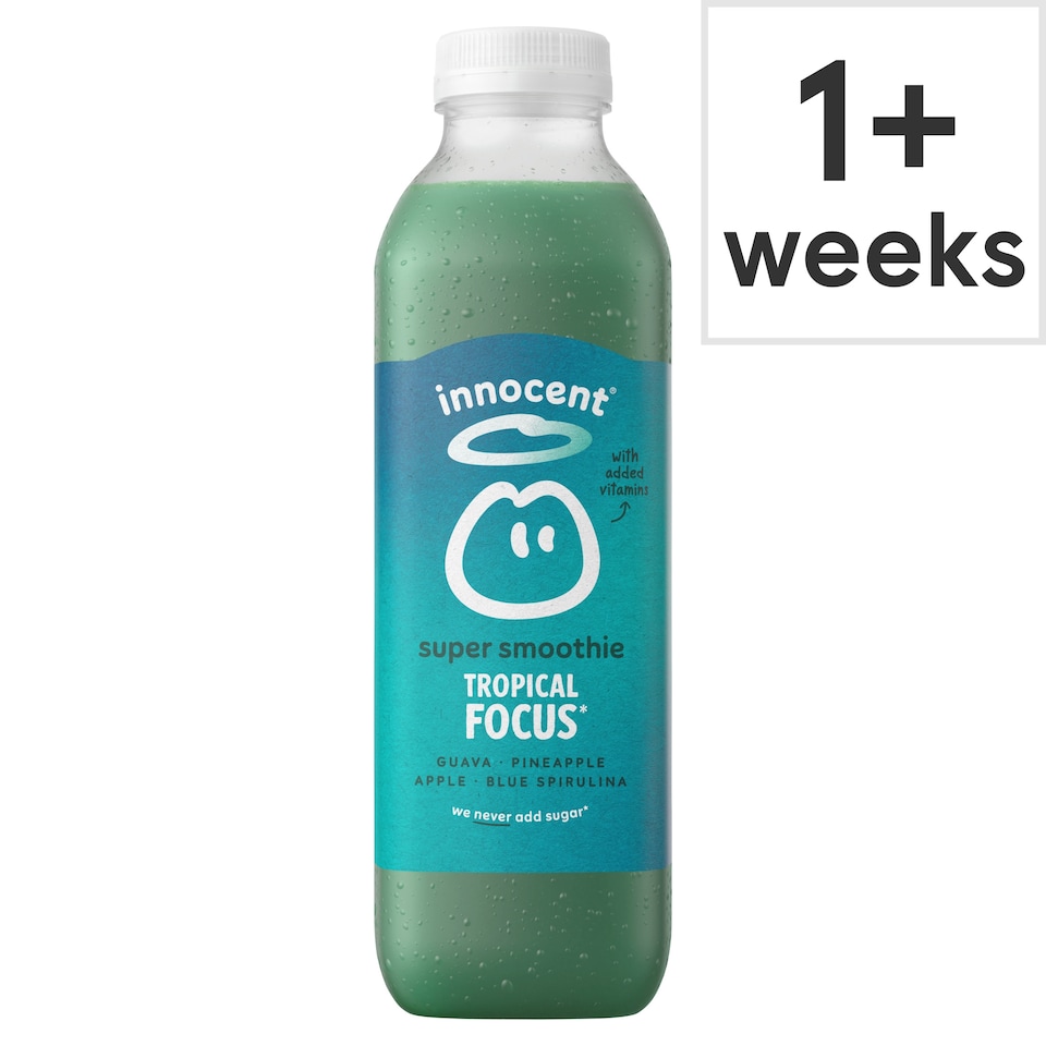image 1 of Innocent Super Smoothie Blue Spark, Guava & Pineapple 750ml
