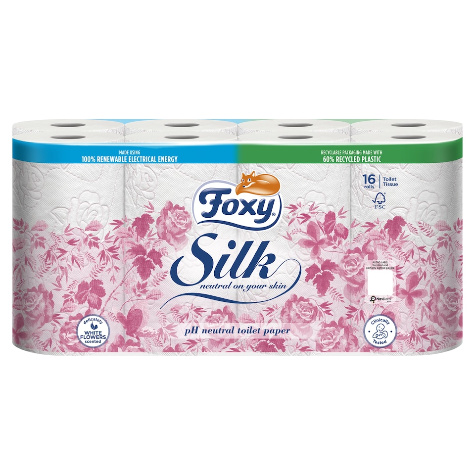Foxy Silk Toilet tissue 16 Rolls 