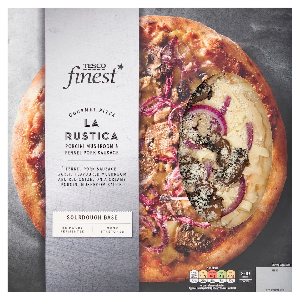 TESCO FINEST GOURMET PIZZA LA RUSTICA 420G