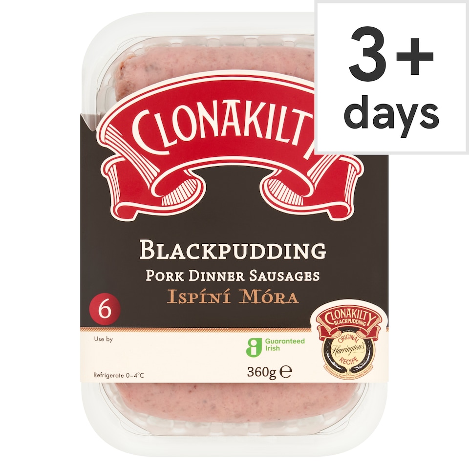 Clonakilty Blackpudding Pork Dinner Sausages 360g