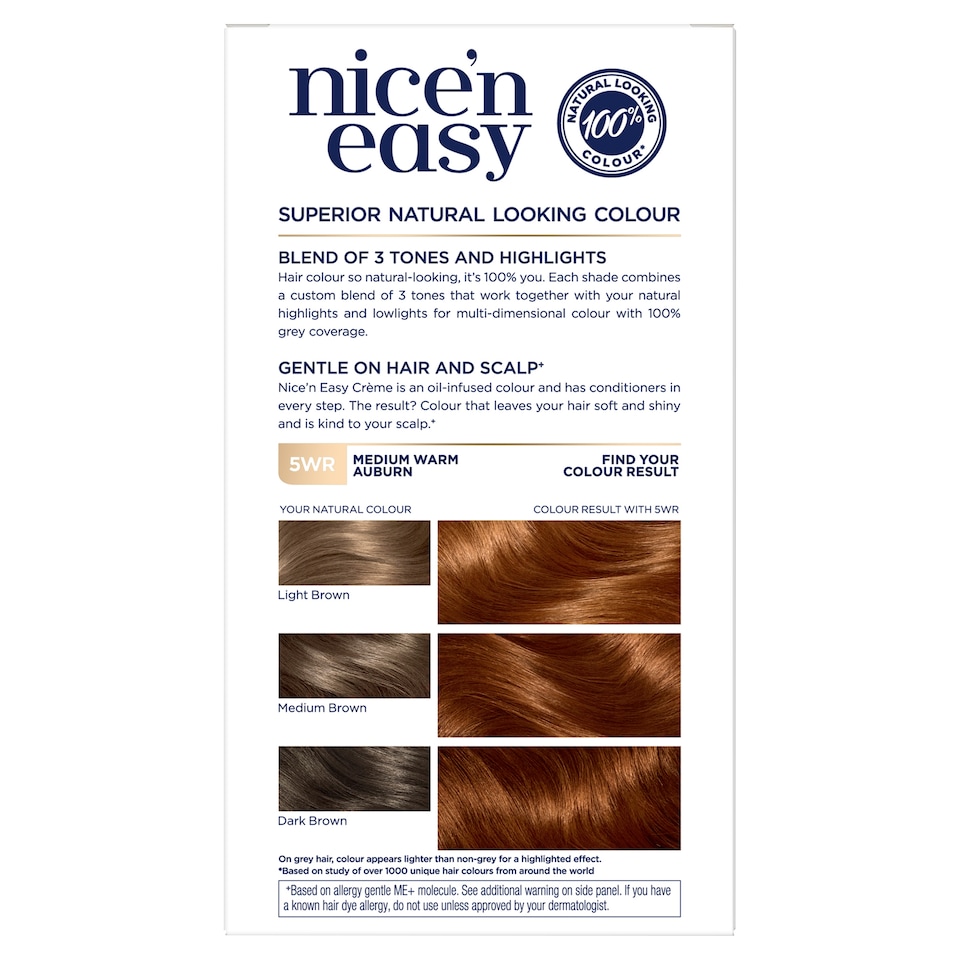 image 1 of Clairol Nice ‘N Easy Medium Warm Auburn 5Wr Hair Dye