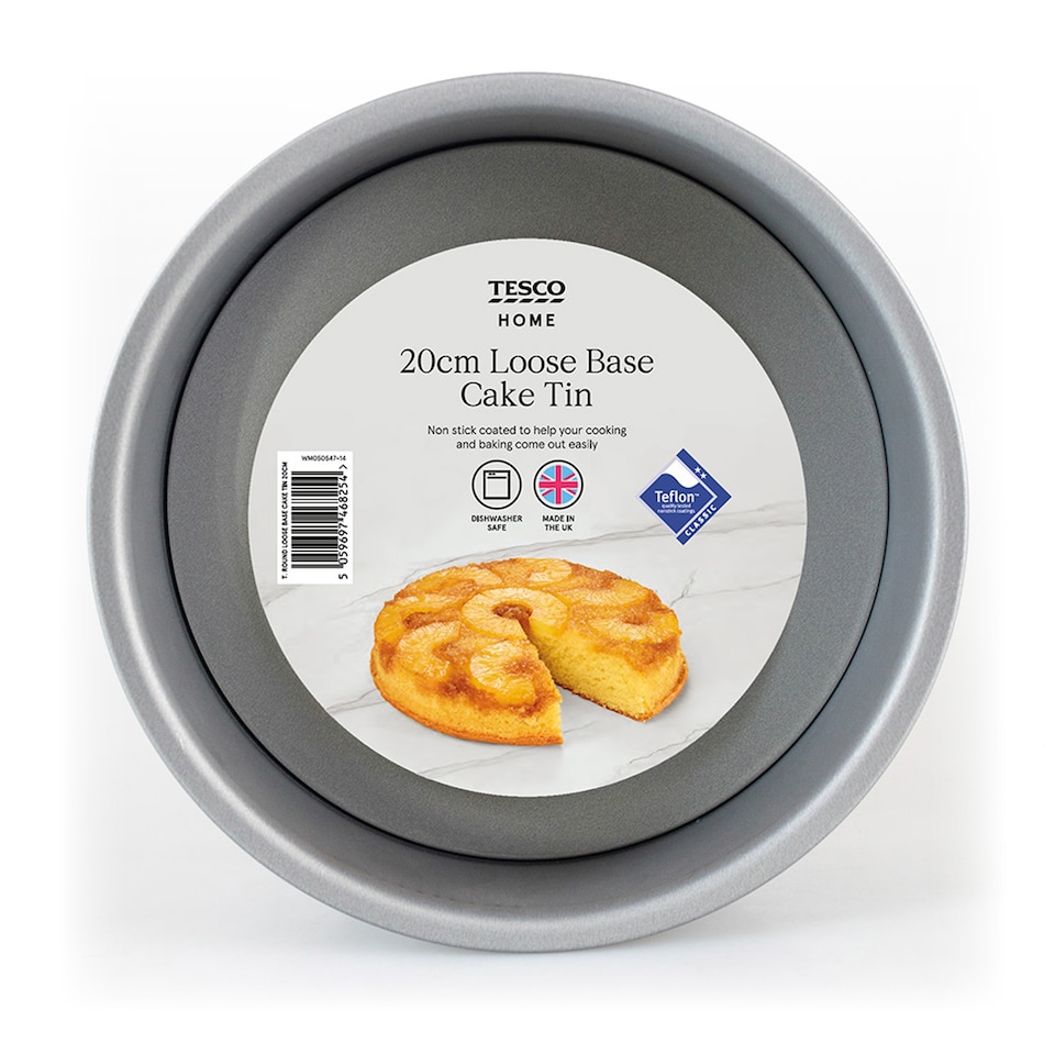 Tesco Round Loose Base Cake Tin 20Cm