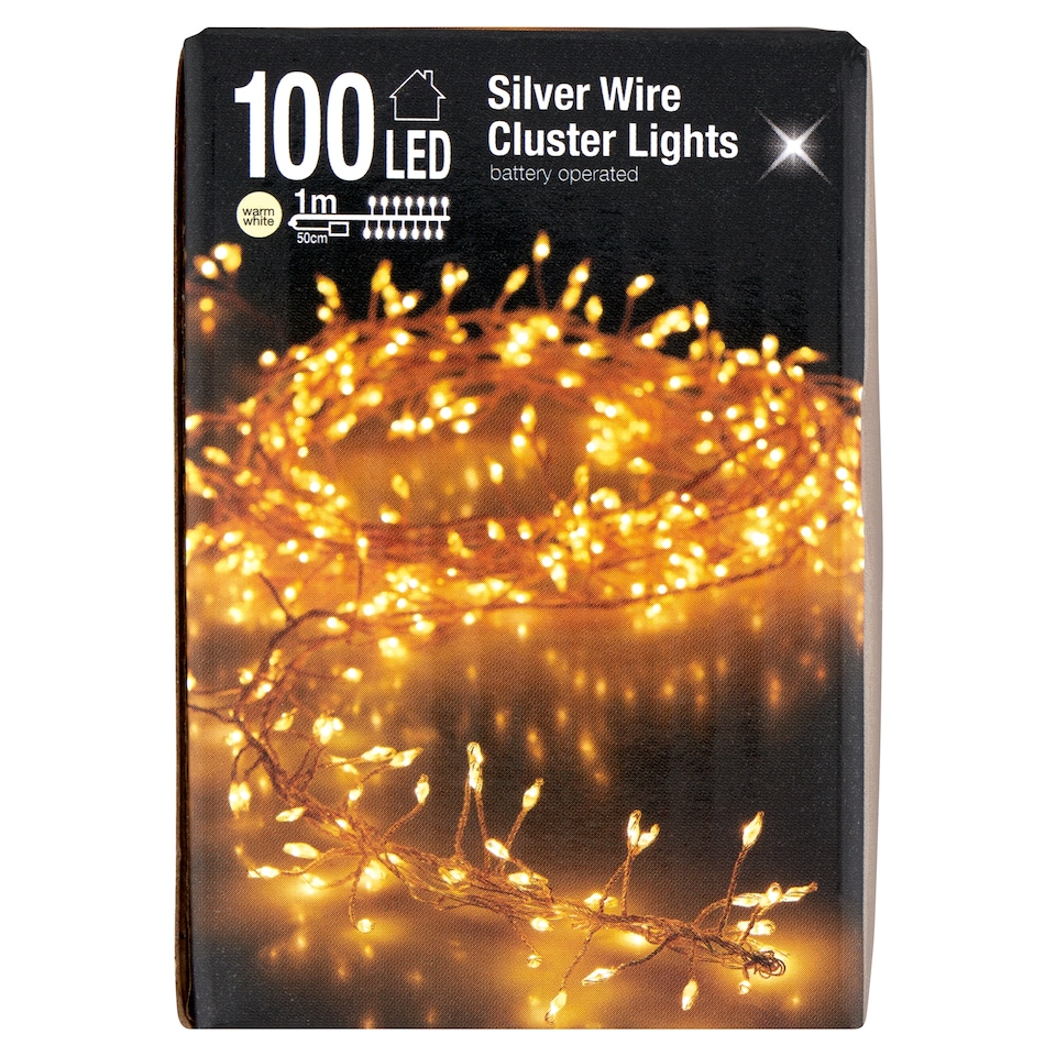 Obrázek 1 pro produkt 100 LED světelný řetěz teplý bílý