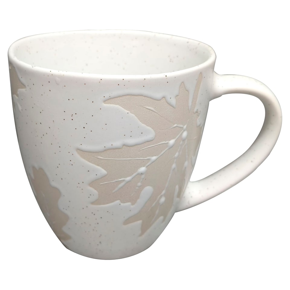 F&F Home Wax Resist Maple Leaf Mug