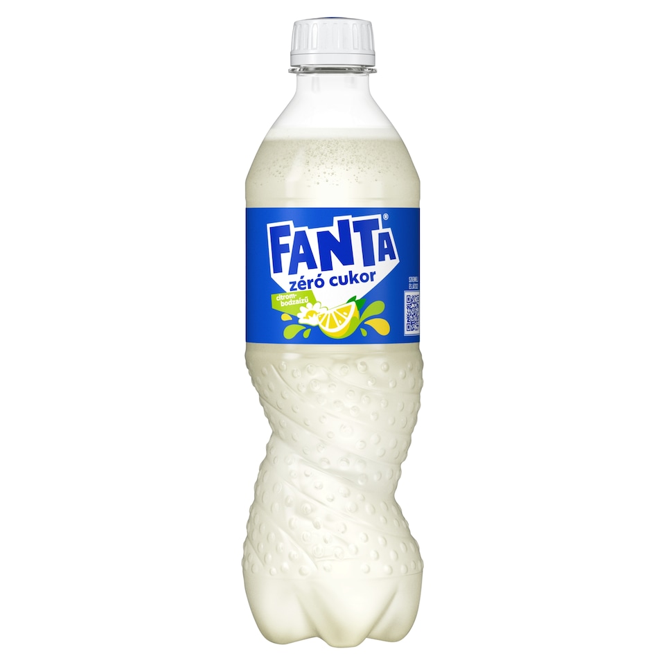 Fanta zéró cukor citrom- és bodzaízű energiamentes szénsavas üdítőital édesítőszerekkel 500 ml