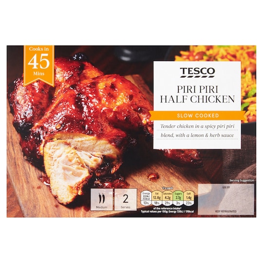 Tesco Piri Piri Half Chicken 502G Tesco Groceries