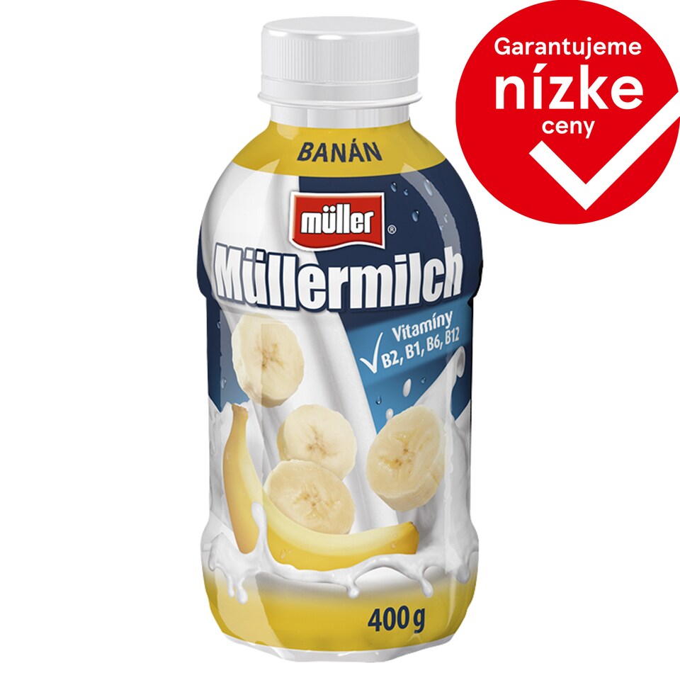 Müller Müllermilch Mliečny nápoj s banánovou príchuťou 400 g