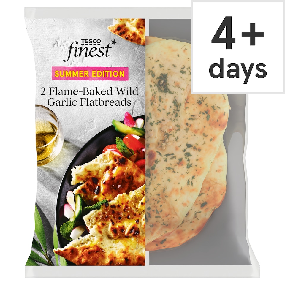 Tesco Finest Wild Garlic Flatbreads 2 pack
