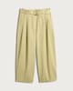 image 4 of F&F Pure Cotton Barrel Leg Belted Trousers in Green