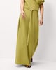 image 3 of F&F Ruched Belted Midi Dress in Olive