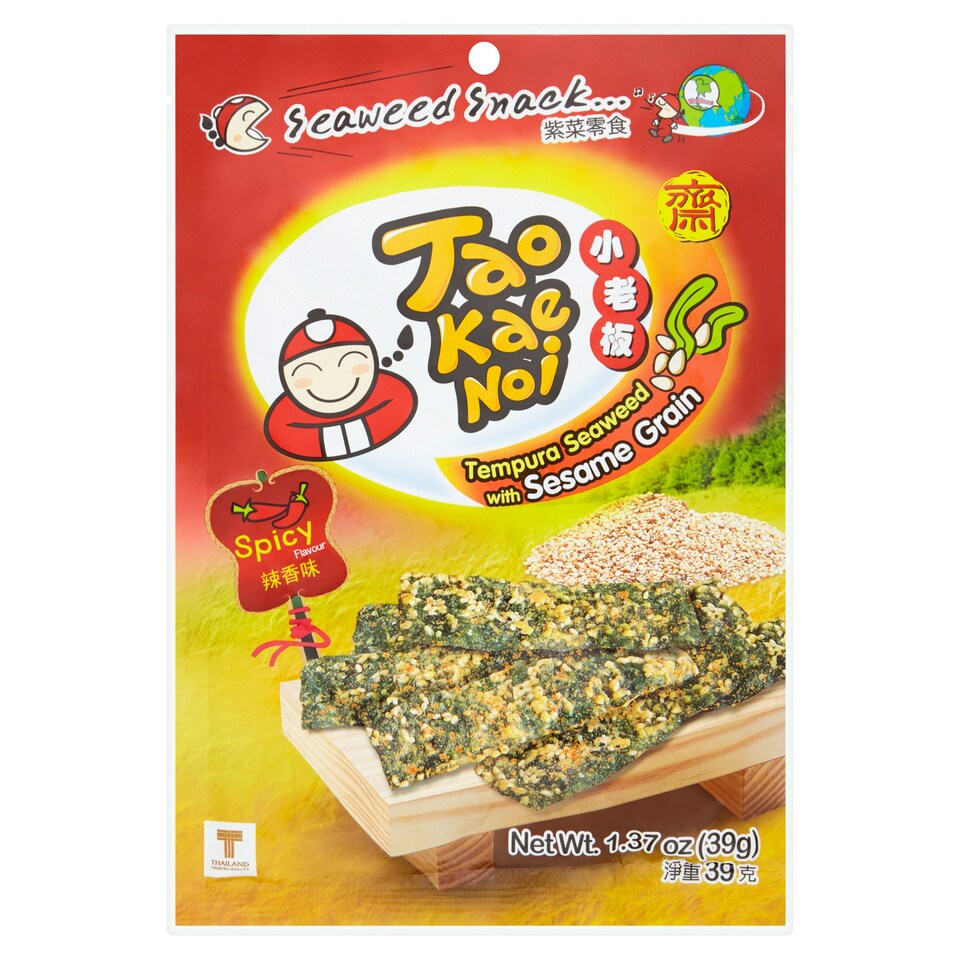Tkn Tempura Seaweed Spicy Sesame Grain 39G