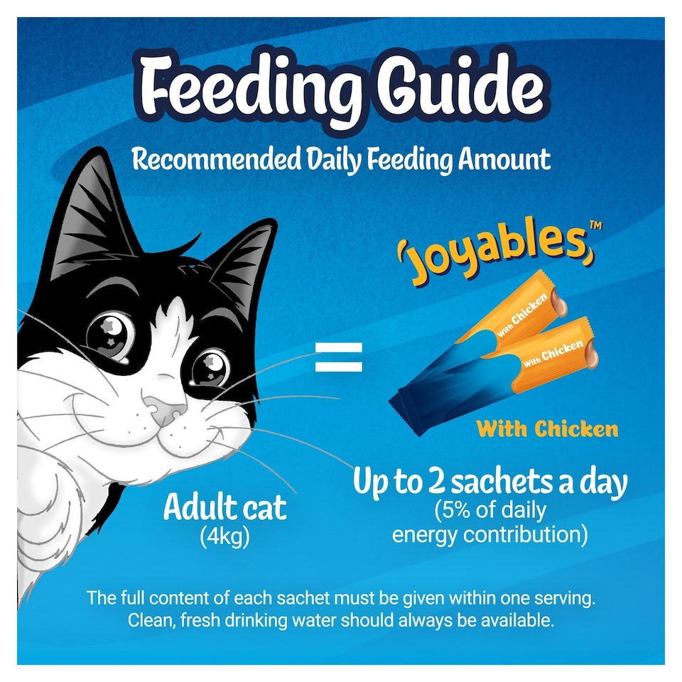 image 1 of Felix Joyables Chicken Liquid Cat Treat 4x10g