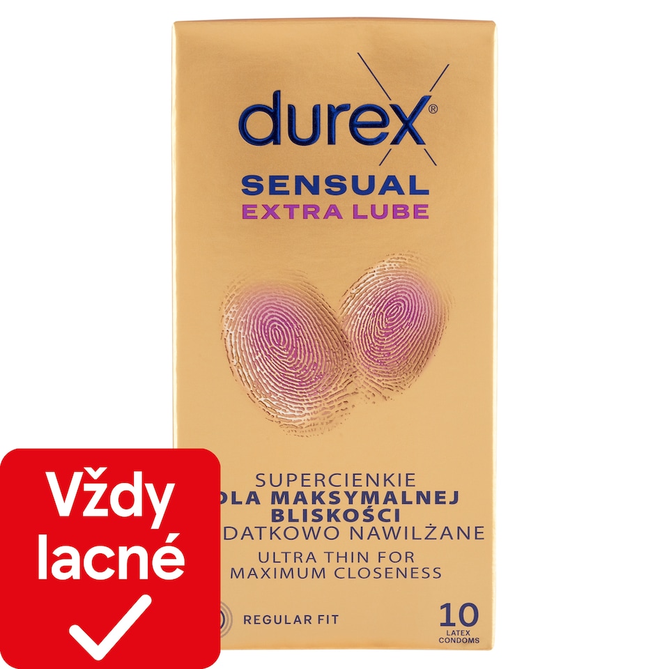 obrázok 1 z Durex Sensual Extra Lube prezervatívy 10 ks