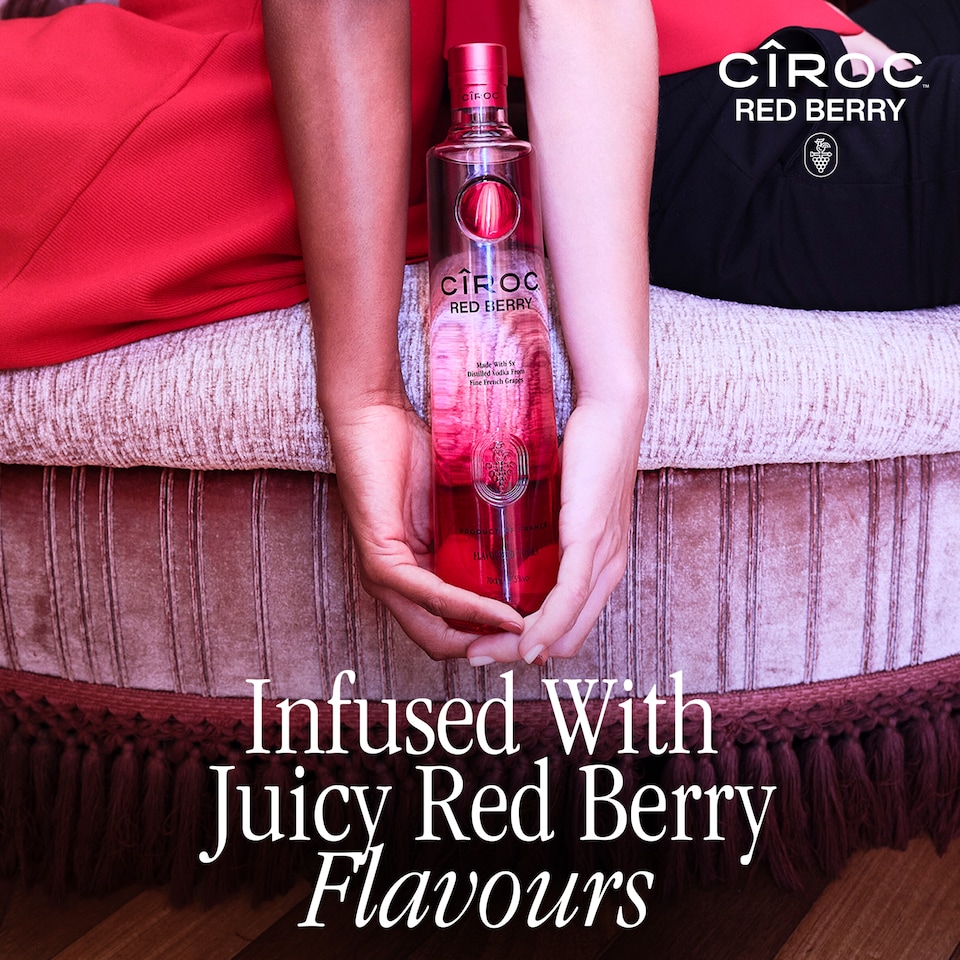 image 1 of Ciroc Red Berry Flavoured Vodka Bottle 37.5% Vol 70Cl