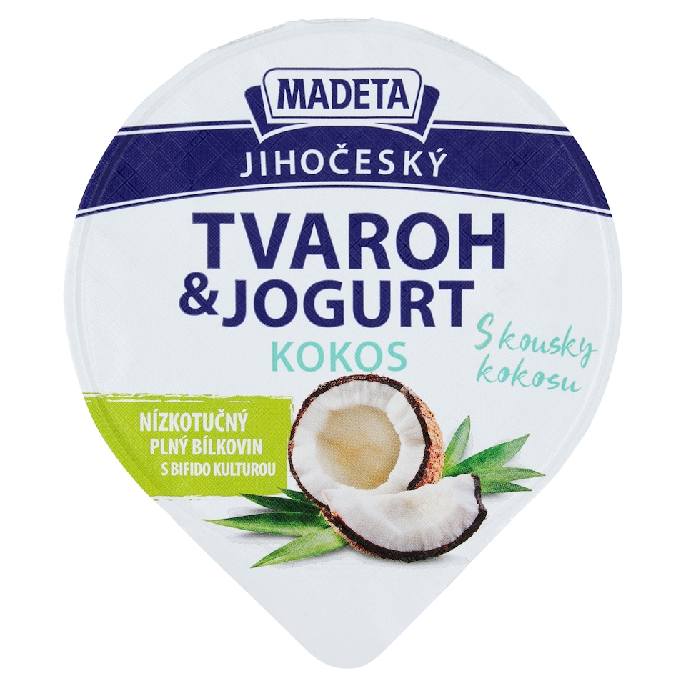 image 1 of Madeta South Bohemian Cottage Cheese & Yogurt Coconut 135g
