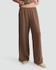 image 2 of F&F Wide Leg Elasticated Trousers in Brown
