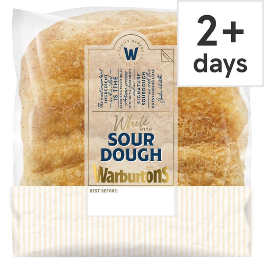 Warburtons White Sourdough 540G Tesco Groceries
