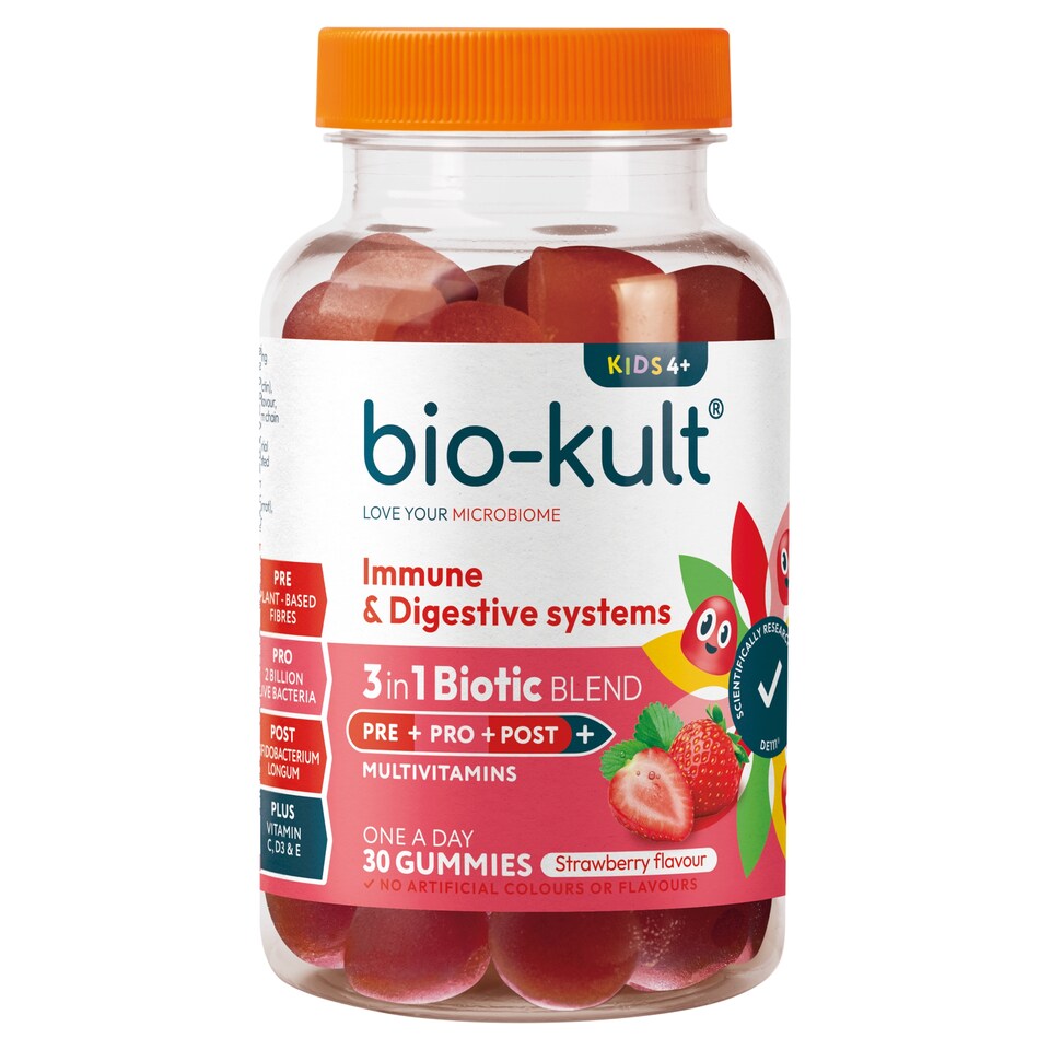 Bio-Kult 3 in1 Biotic Blend Kids Gummies Strawberry 30 x 3.5g