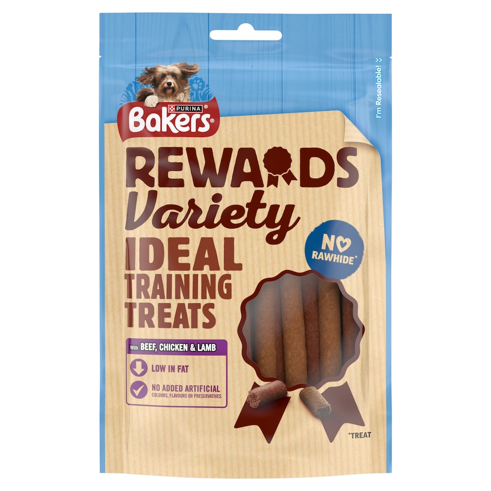 image 1 of BAKERS Rewards Chicken; Beef and Lamb Dog Treats 100g