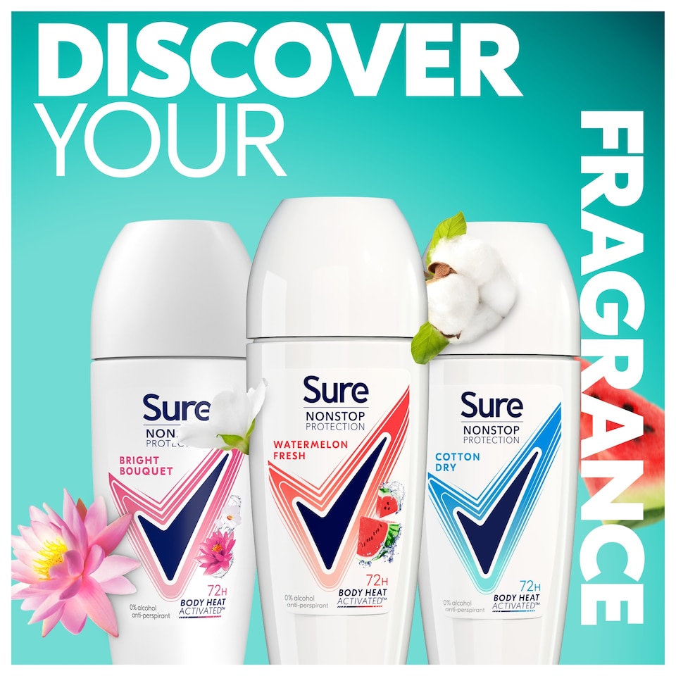 image 1 of Sure 72h Uplifting & Fresh Roll-On Antiperspirant Deodorant 50ml