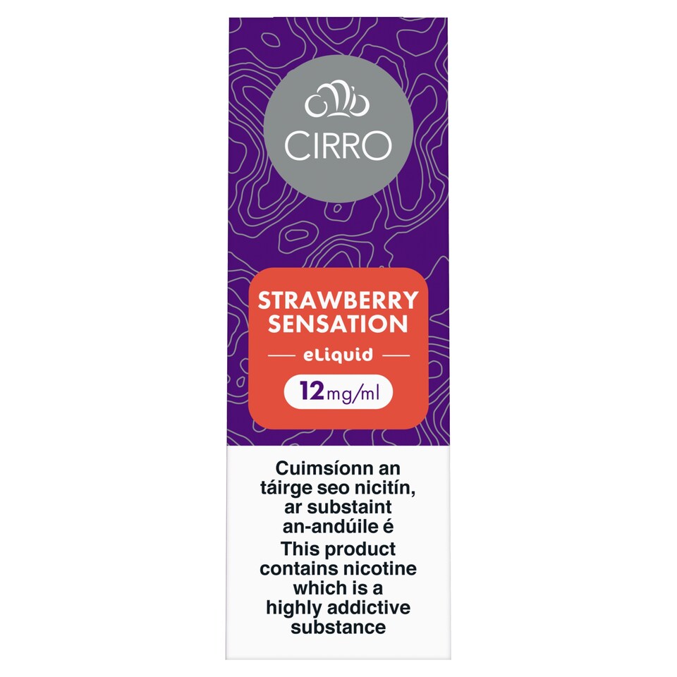 Cirro 12Mg Strawberry Snstn Eliquid 10Ml
