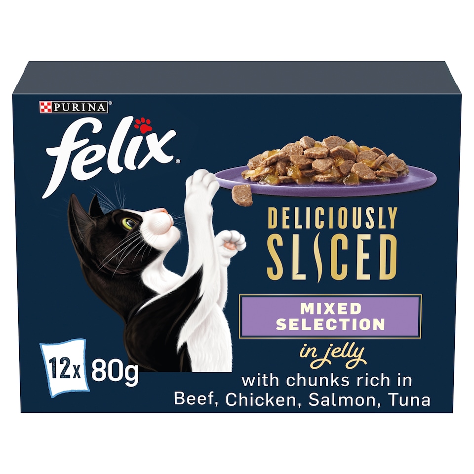 image 1 of Felix Deliciously Sliced Mixed Selection in Jelly 12 x 80g