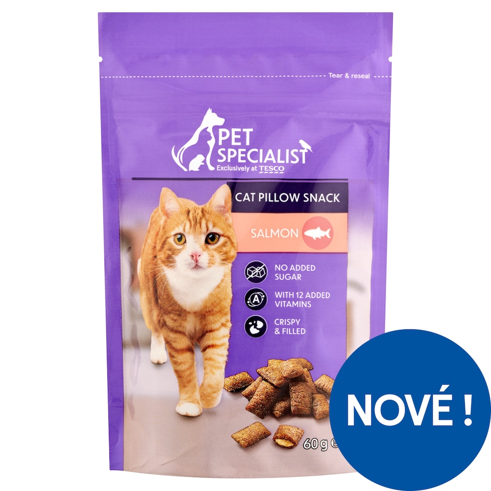 Pet Specialist Cat Pillow Snack Salmon 60g