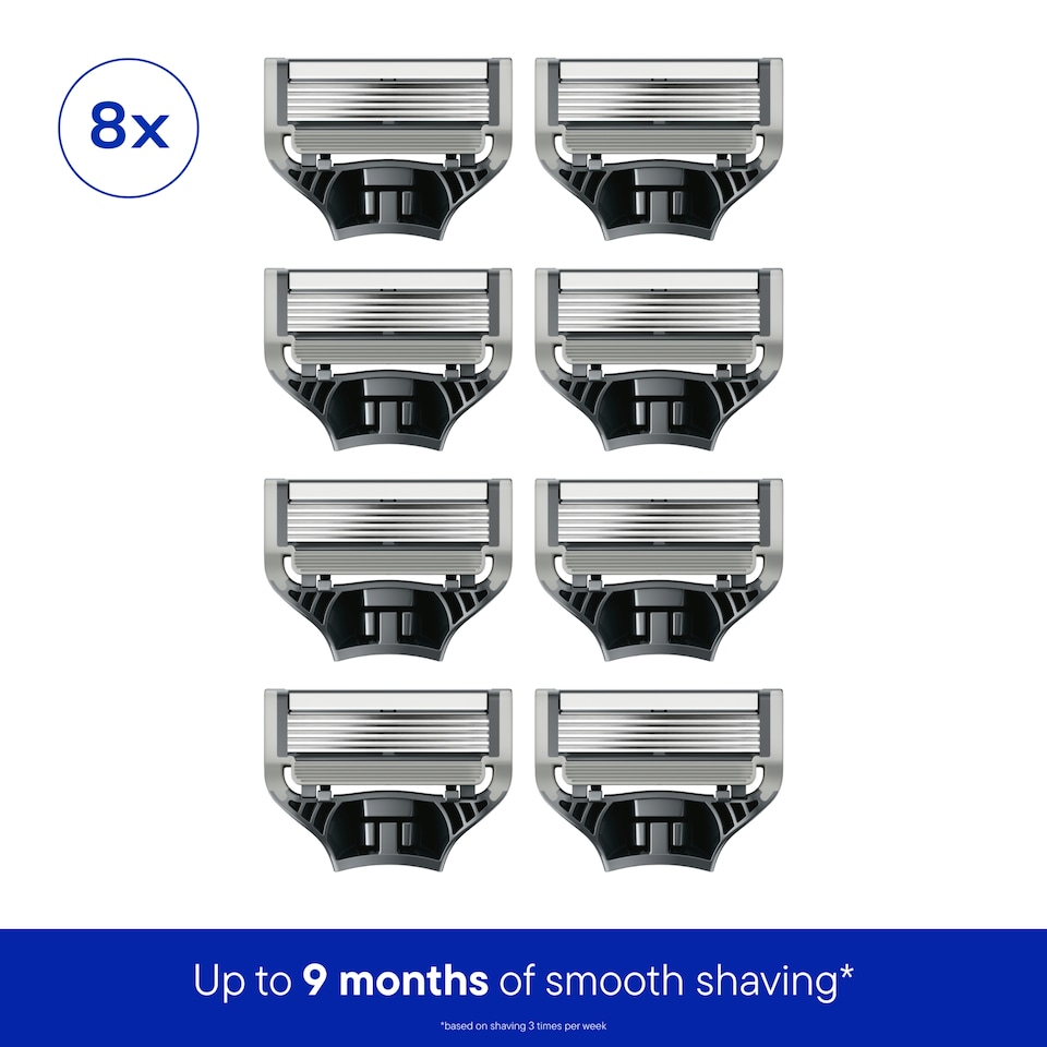 image 1 of Harry's 5 Blade Cartridges 8 Pack