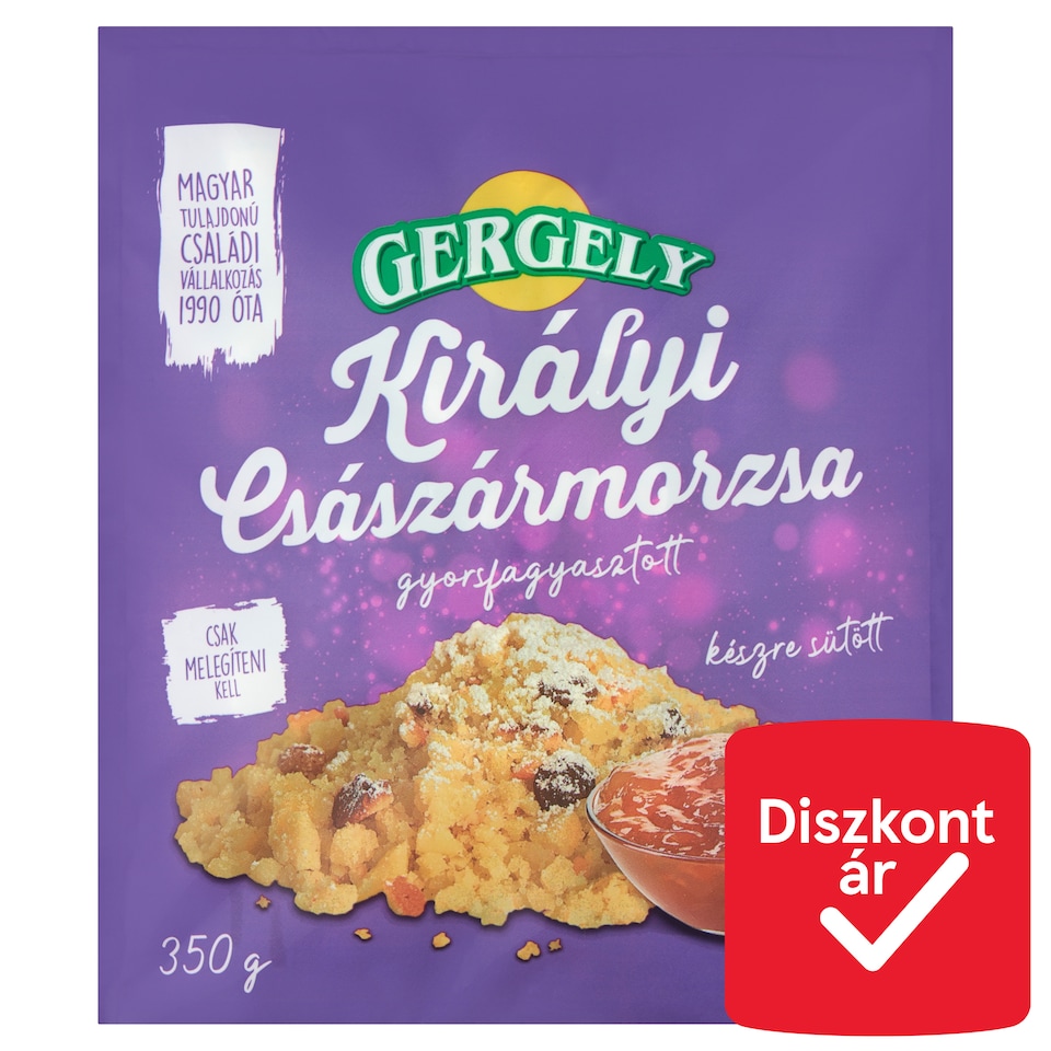 Gergely gyorsfagyasztott királyi császármorzsa 350 g