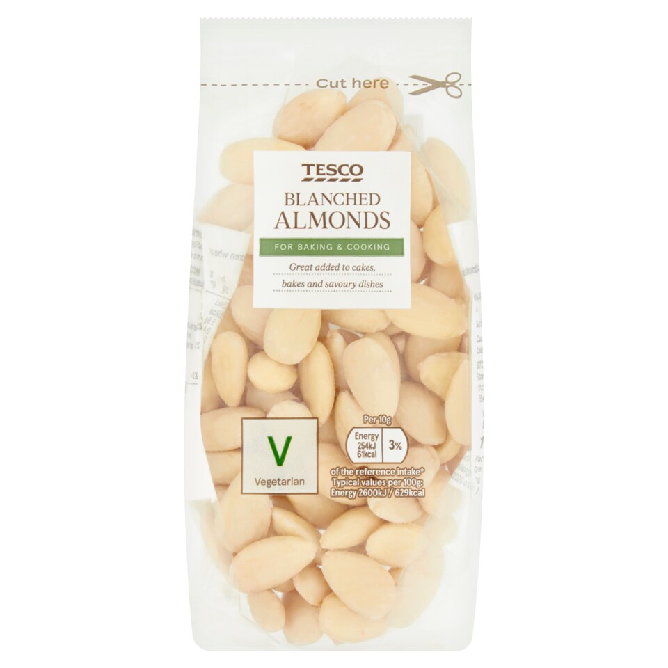 Tesco Whole Blanched Almonds 100G