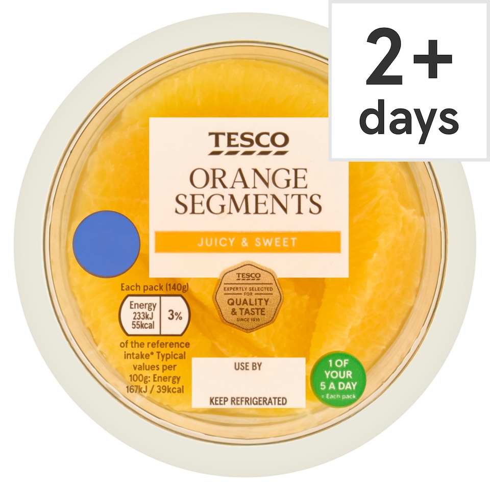 TESCO Orange Segements 140g