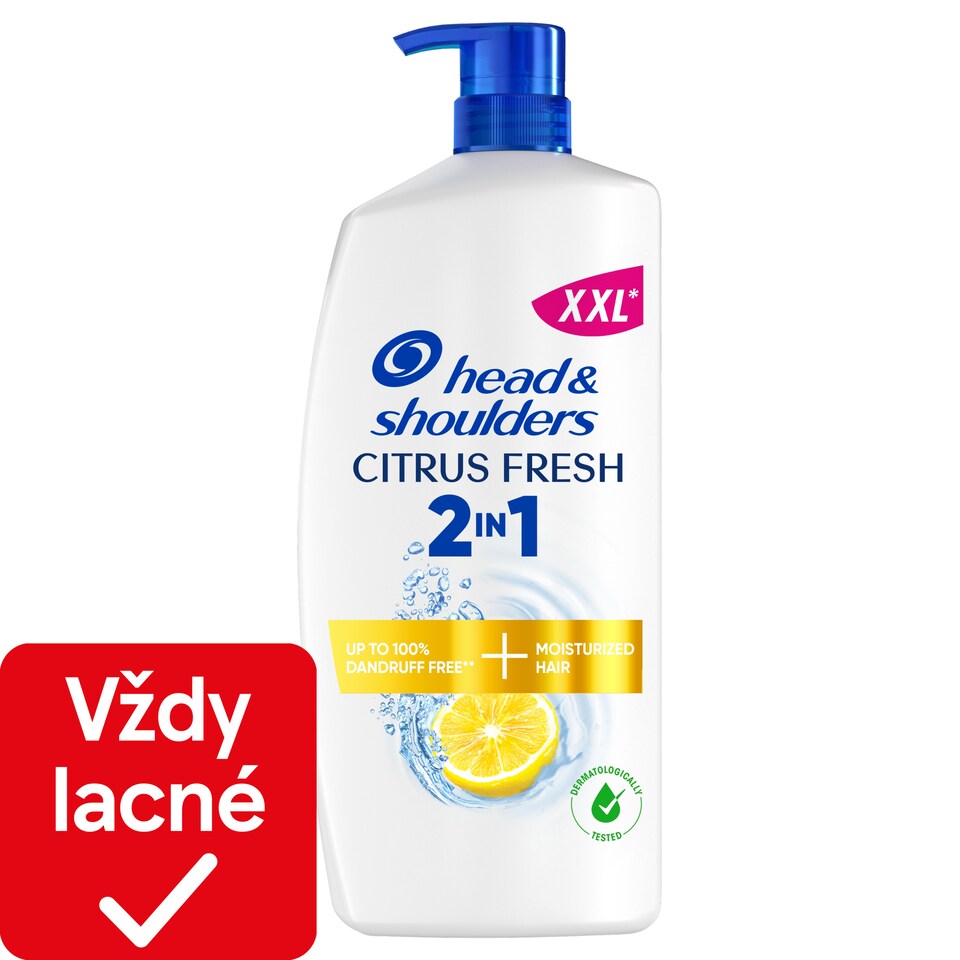 obrázok 1 z Head & Shoulders Citrus Fresh 2 v 1 Šampón a Kondicionér Proti Lupinám 800ml Dávkovač Bez Lupín