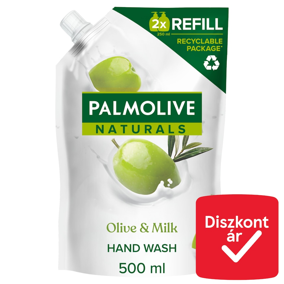 Palmolive Naturals Milk & Olive folyékony szappan utántöltő 500 ml  1. kép