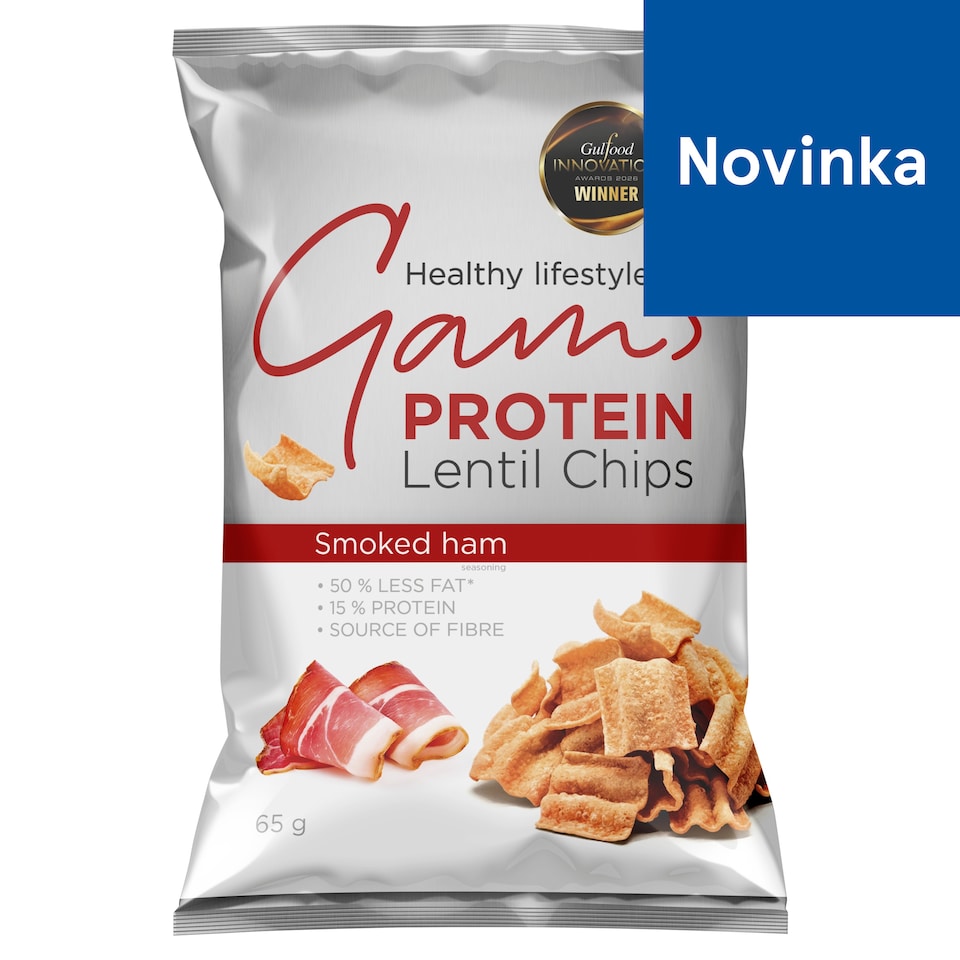 image 1 of Gam's Protein Lentil Chips Smoked Ham 65 g
