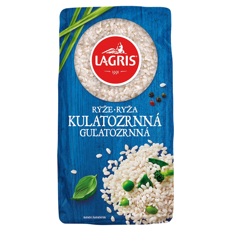 Lagris Round Grain Rice Peeled 1 kg