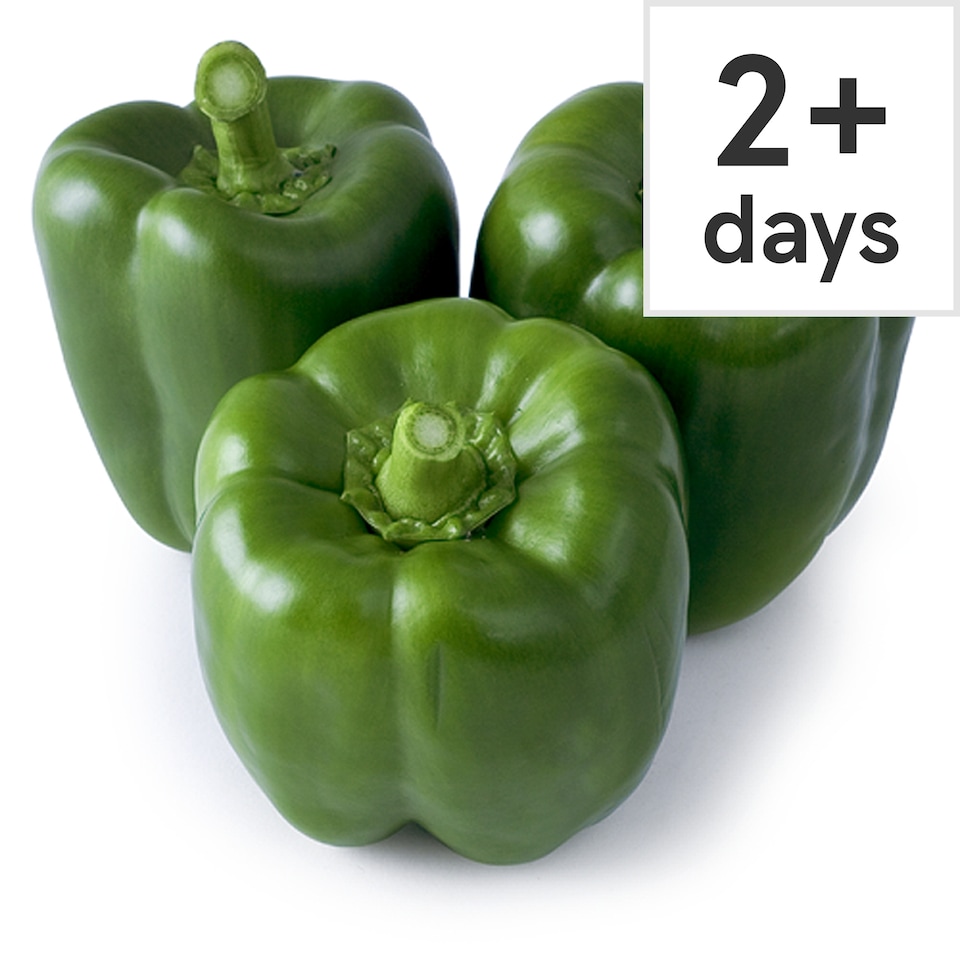 Tesco Green Peppers Each