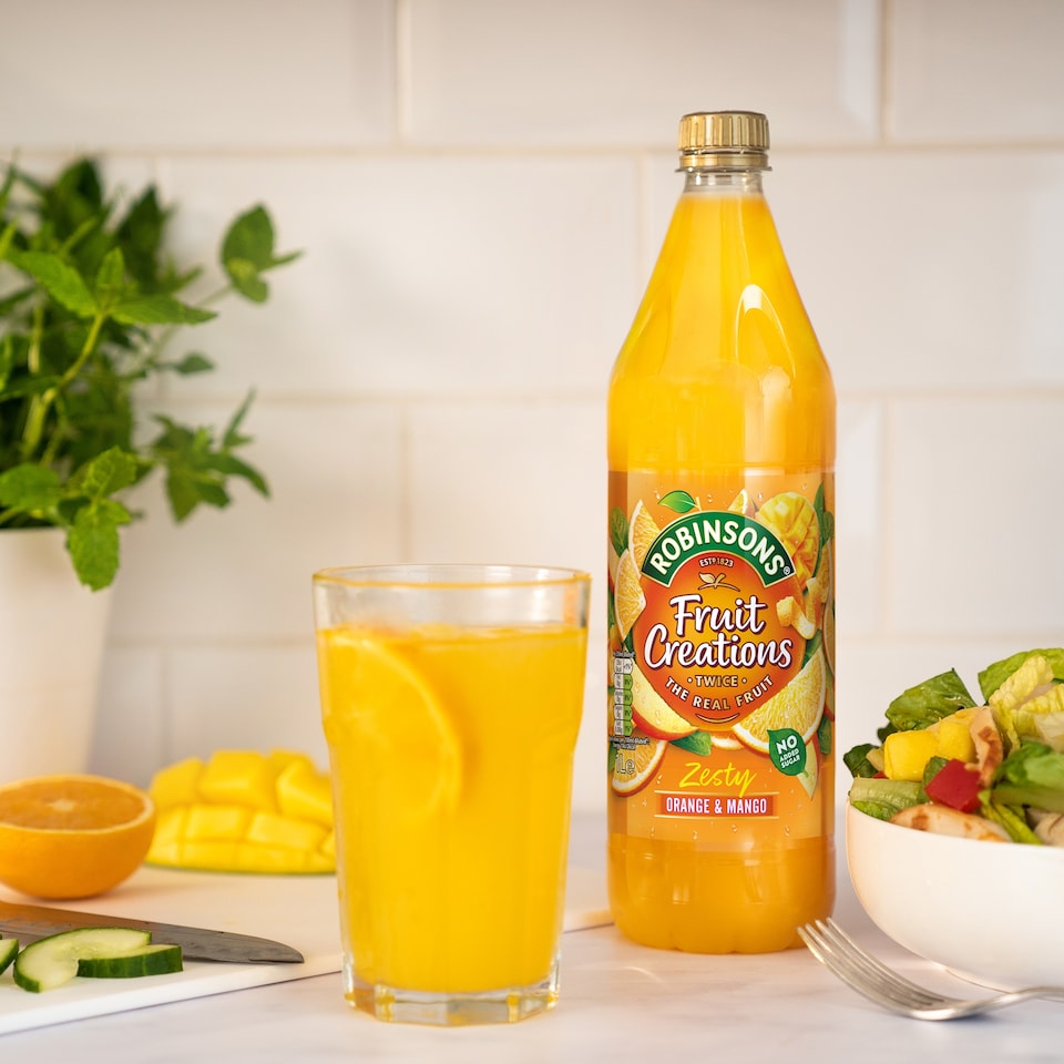 image 1 of Robinsons Fruit Creations Orange & Mango Squash 1L