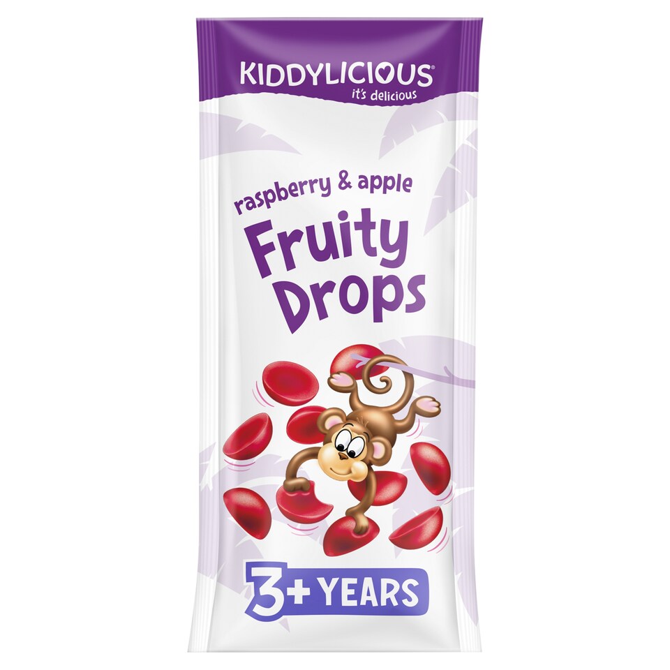 image 1 of Kiddylicious Ovocné želé bonbónky jablko a malina 4 x 16g