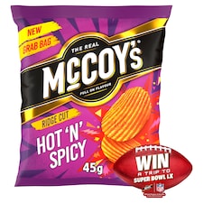 McCoy's Hot'n'Spicy Grab Bag Crisps 45g