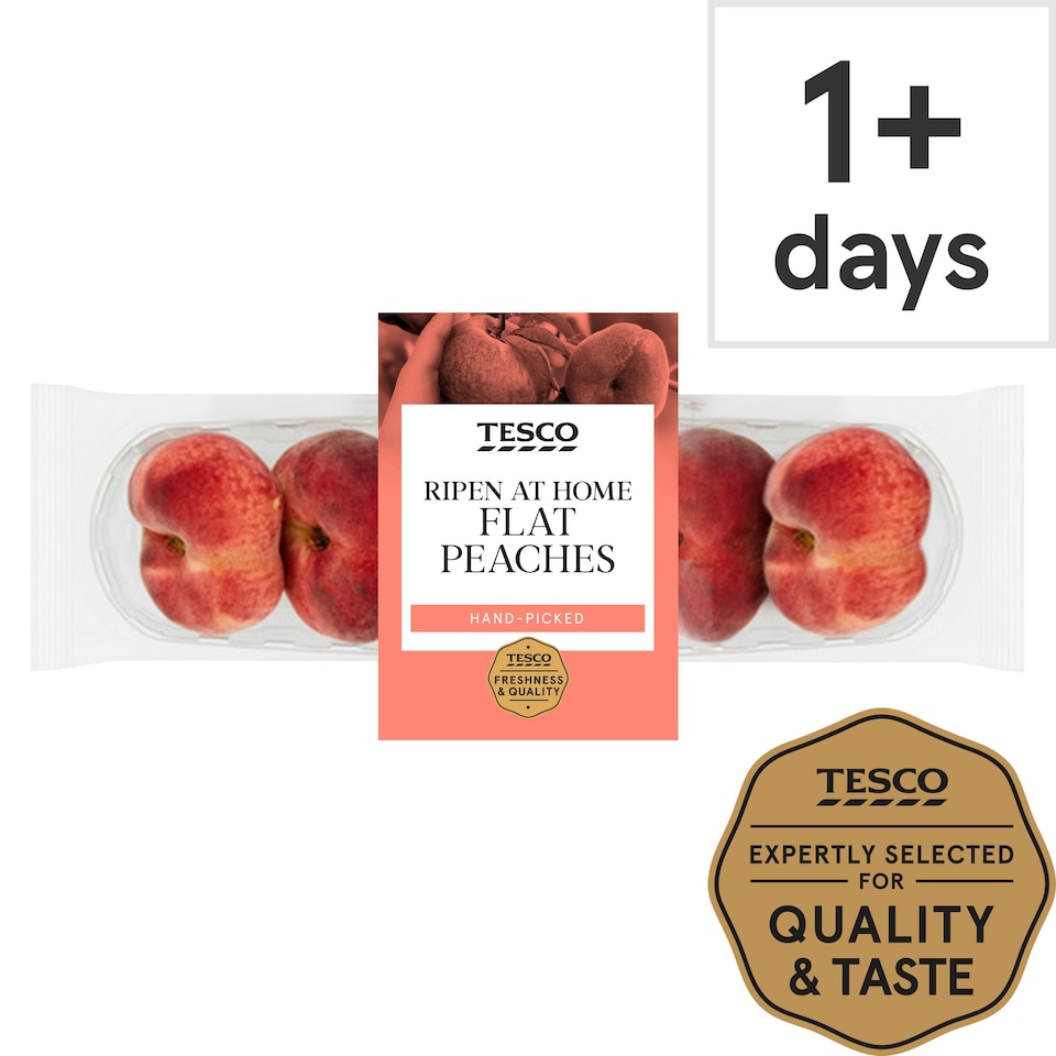 image 1 of Tesco Flat Peach Minimum 4 Pack