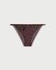 image 2 of F&F Embroidered Mesh Tanga Briefs in Brown