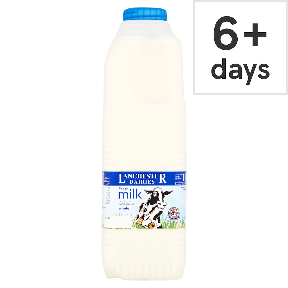Lanchester Dairy Whole Milk 1 Litre